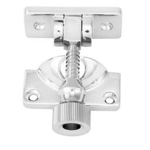 Loops Brighton Pattern Sprung Sash Fastener 60 x 25mm Fixing Plate Satin Chrome 1