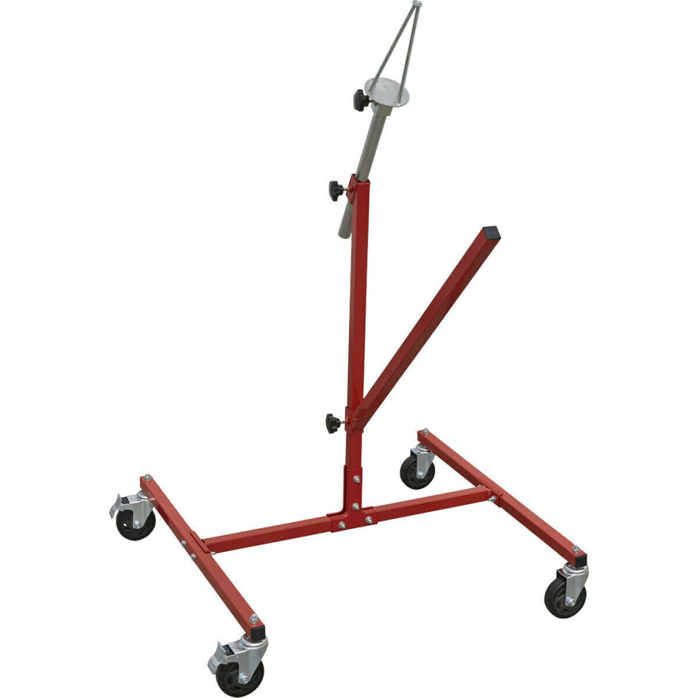 Alloy Wheel Painting & Repair Stand - Single Wheel - Fully Adjustable - Wheeled