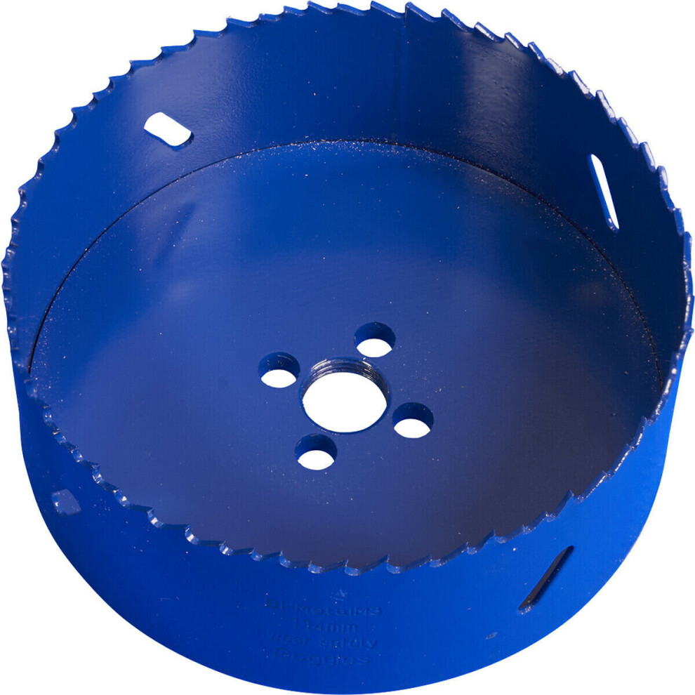 114Mm Hss Hole Saw Blade - Milled Teeth - Bi-Metal M3 Steel Long Lasting Drill 5056581948236