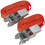 Loops PAIR 25mm x 4.5m 500KG Self Securing Ratchet Tie Down Strap Set - Polyester Web 1