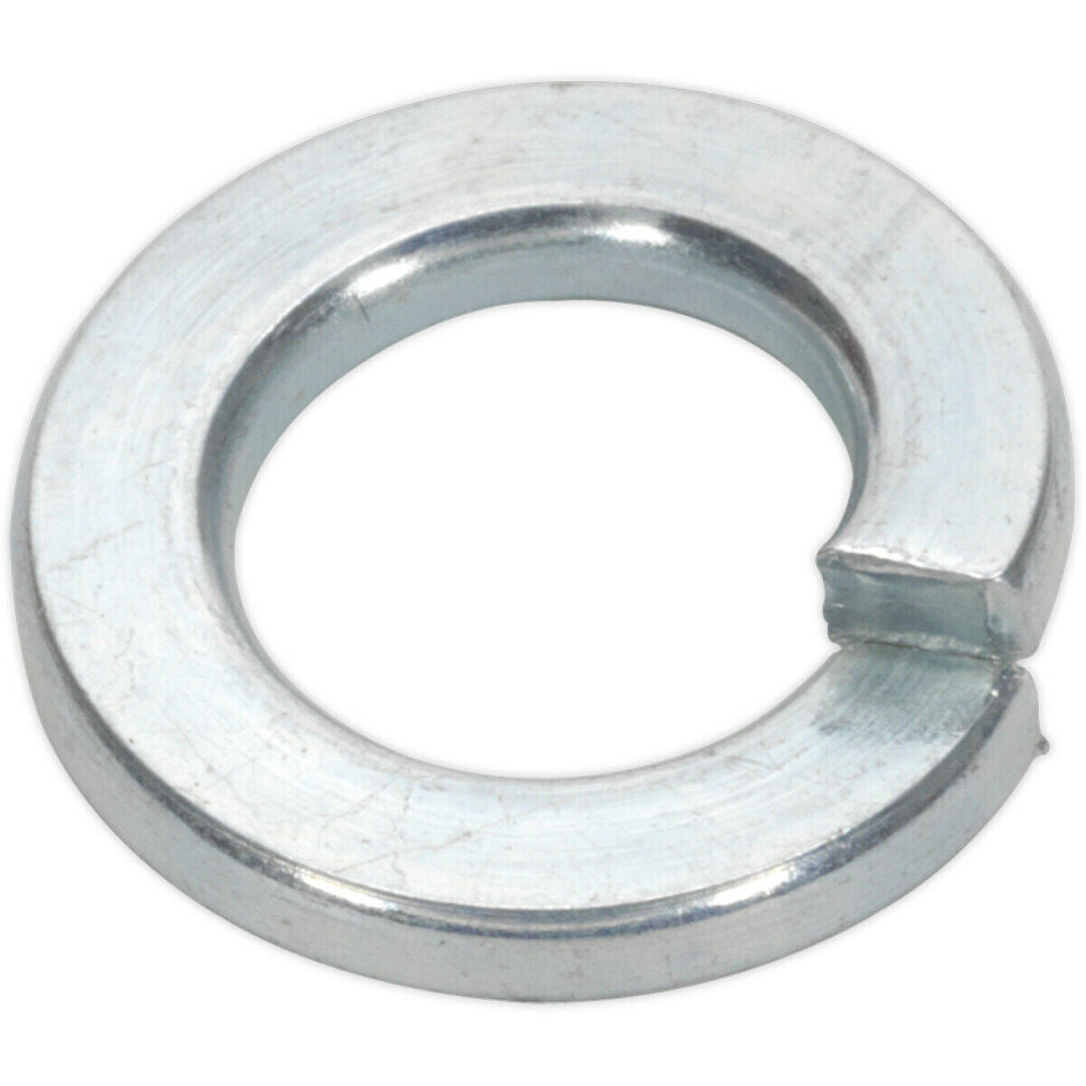 Loops 50 Pack Metric Spring Washer - M8 - Din 127B - Zinc Plated Metal Spacer