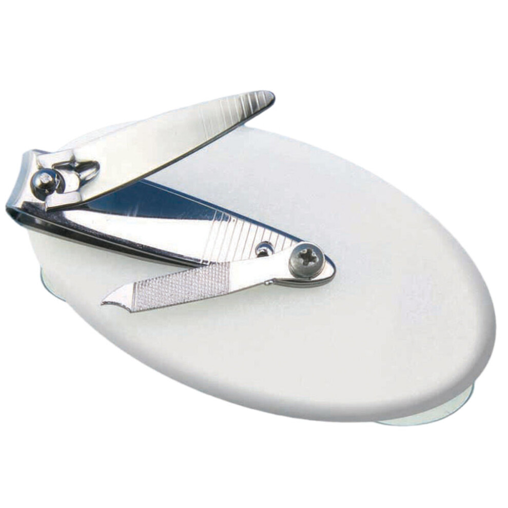 Aidapt Nail Clippers With Large Base - Increased Stability Toenail Fingernail Trimmers