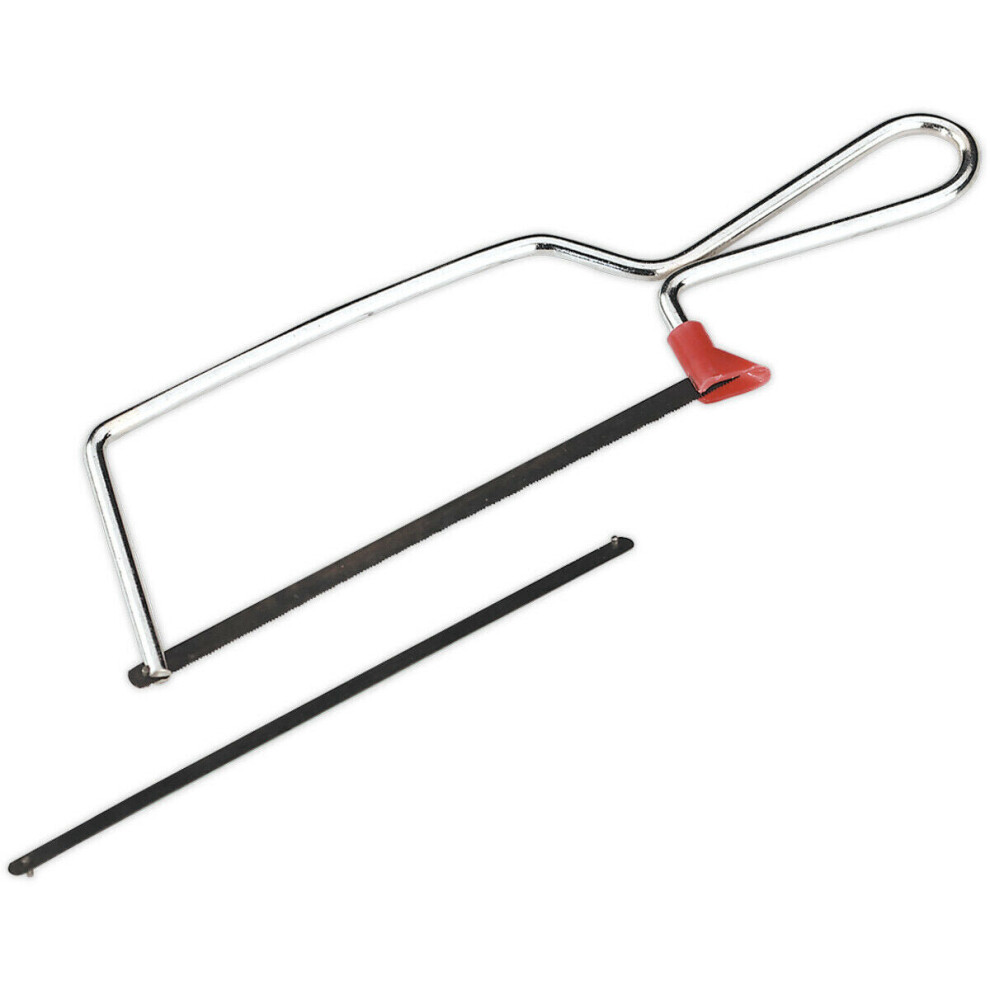 150mm Junior Hacksaw With Spare Blade - Steel Frame & Finger Guard - 6" Mini Saw