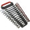 Loops 12pc Reversible Ratchet Combination Spanner Set - 12 Point Metric Moving Socket 1