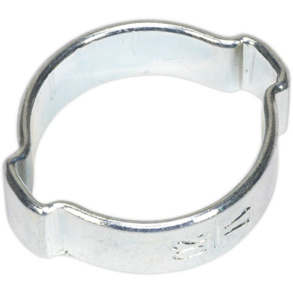 25 Pack Zinc Plated Double Ear O-Clip - 17Mm To 20Mm Diameter - Hose Pipe Fixing 5056524292105
