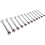 Loops 12pc Reversible Ratchet Combination Spanner Set - 12 Point Metric Moving Socket 4