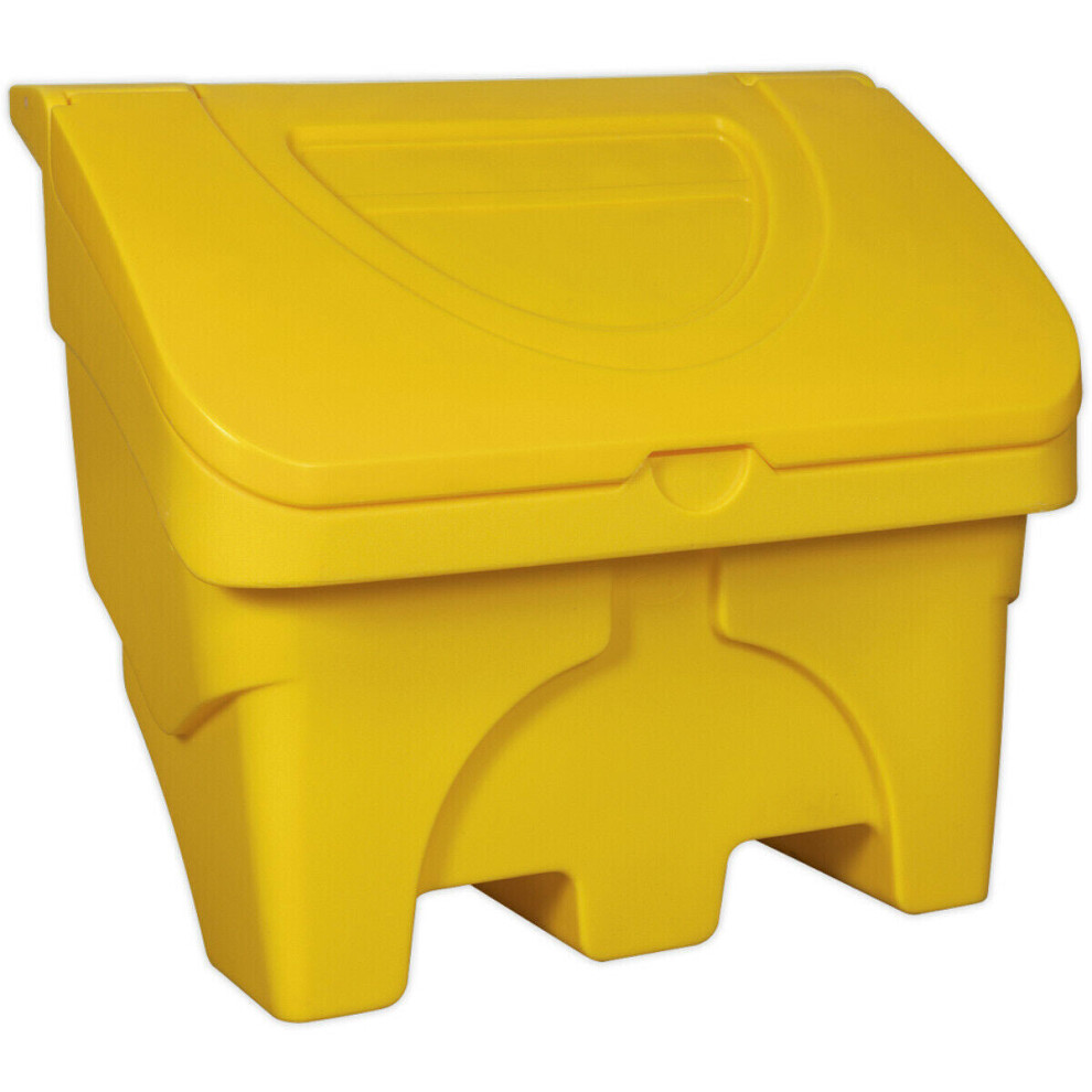 130 Litre Grit & Salt Storage Box - Large Opening - Indoor & Outdoor Storage