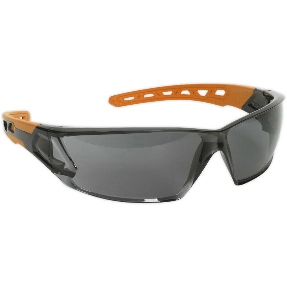 Loops Lightweight Wraparound Safety Spectacles - Anti Glare Lens - Flexible Tpr Arms