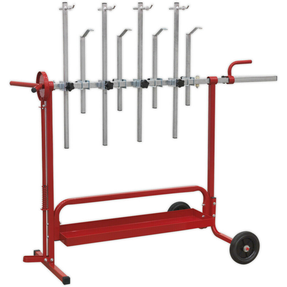 Rotating Universal Panel Stand - 90kg Weight Limit - Tool Storage Tray