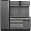 Loops Garage Storage System Unit - 1960 x 460 x 2000mm - 38mm Stainless Steel Worktop 4