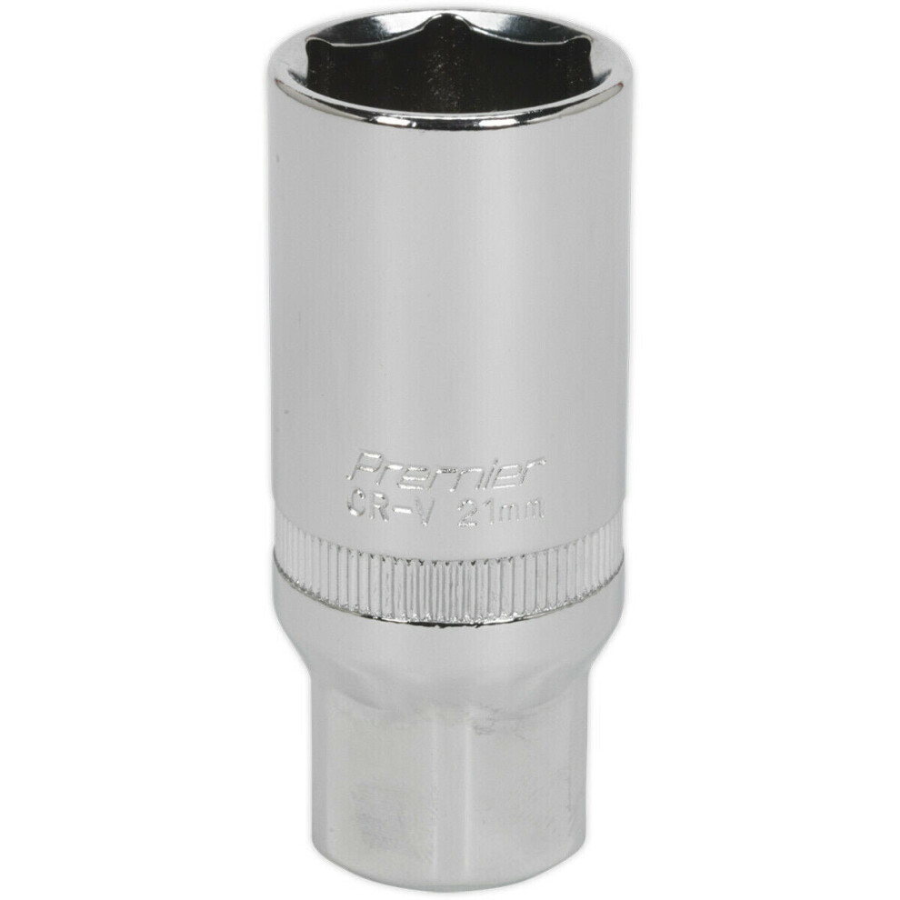 21Mm Spark Plug Socket - 3/8" Square Drive - Car Engine Maintenance Nut Tool 5056581907066