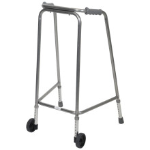 Lightweight Aluminium Bariatric Walking Frame with Wheels - 222kg Limit