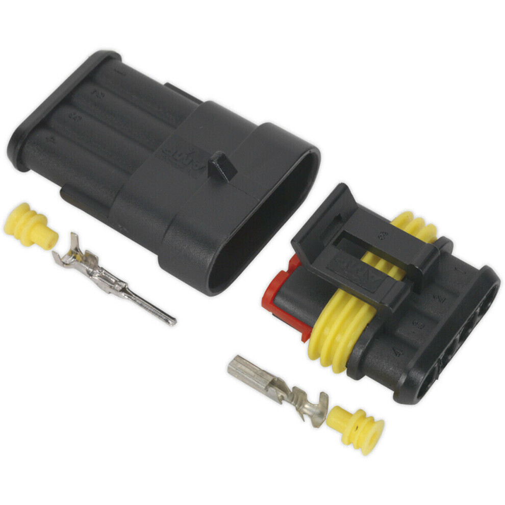 Superseal 4-Way Male & Female Connector - Housing Terminals & Seals - Waterproof