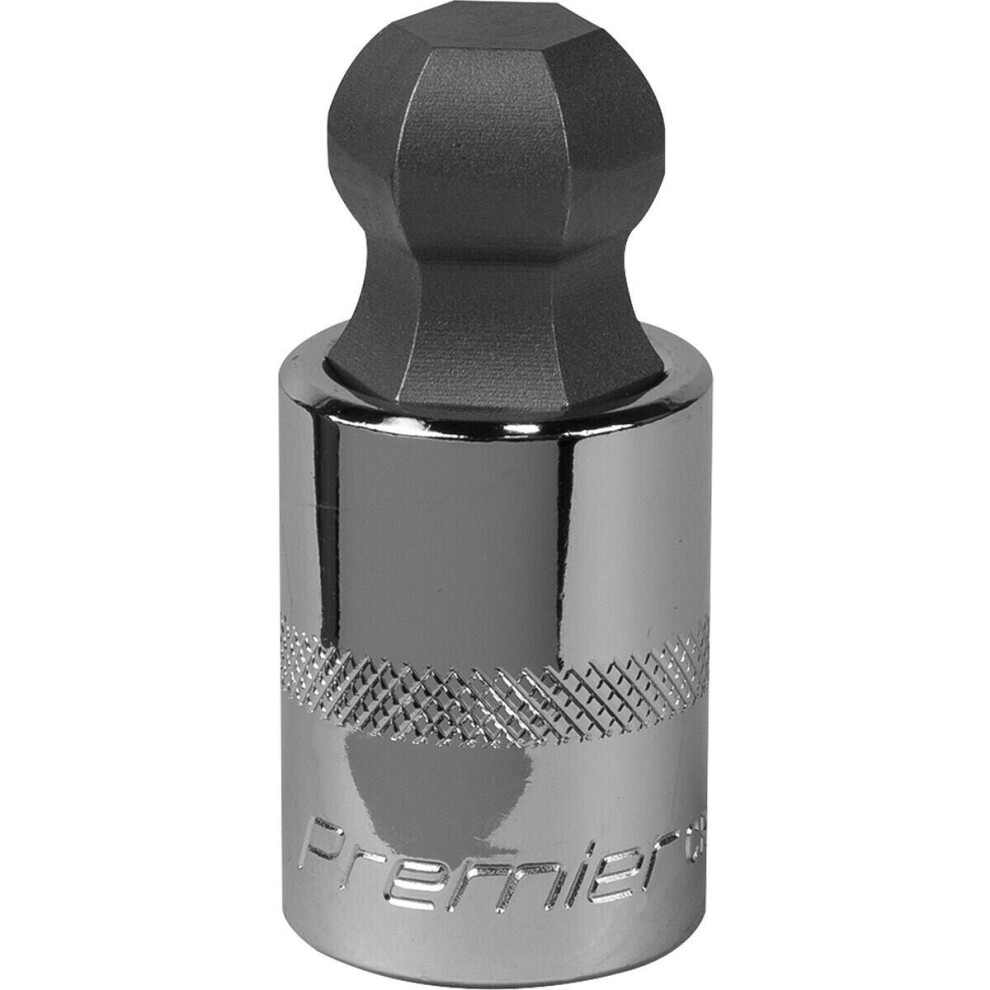 19mm Ball-End Hex Socket Bit - 1/2" Square Drive - Chrome Vanadium Wrench Socket