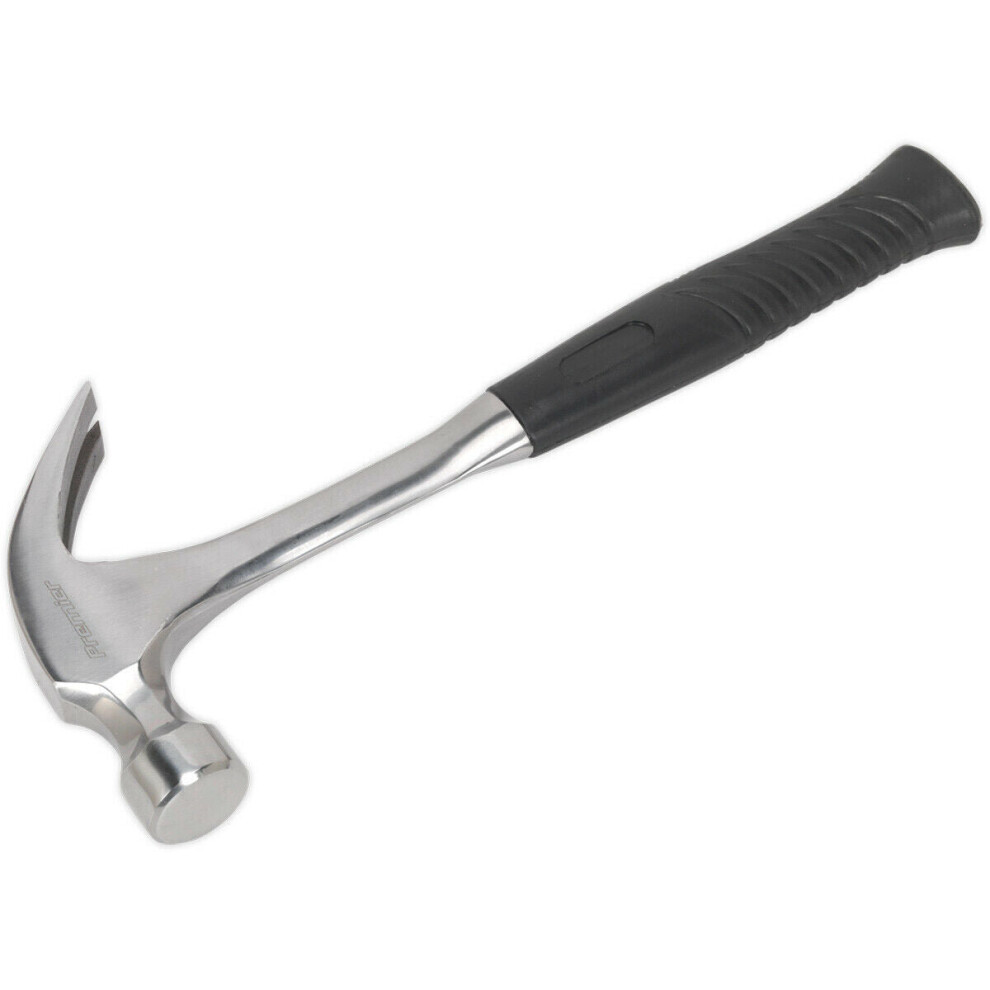 20oz One-Piece Claw Hammer - Drop Forged Steel - Rubber Grip - DIY Nail Remover