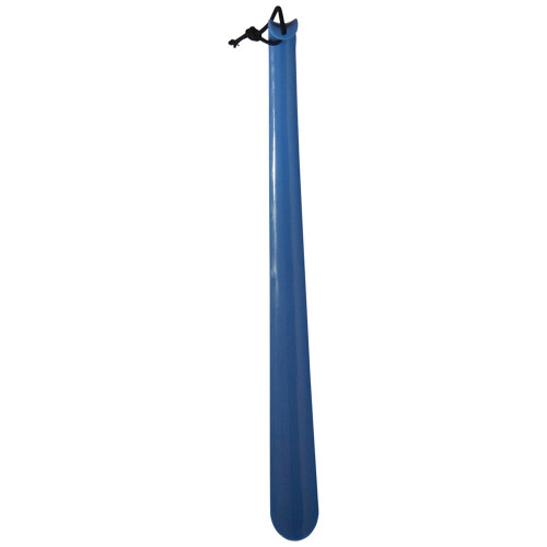 Loops Blue Plastic Shoe Horn - 40cm Long Shoe Remover Tool - Handheld Disability Aid 1