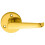 Loops Door Handle & Latch Pack Brass Victorian Scroll Straight Screwless Round Rose 3