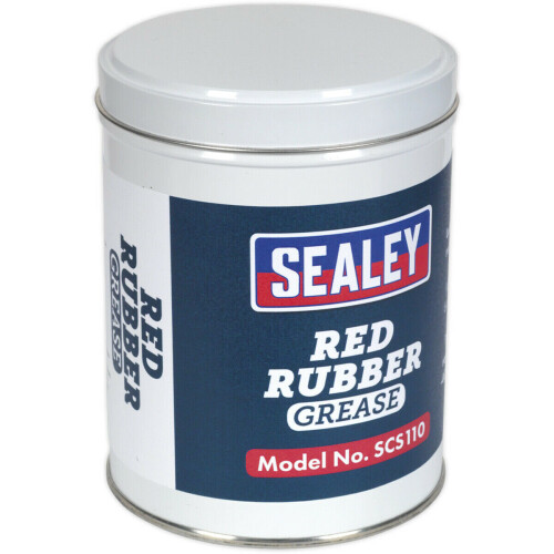 Loops 500g Red Rubber Grease Tin - Ideal for Brake Assemblies - Lubricating Grease