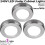 Loops 3x LED Kitchen Cabinet Spotlight *240V* NATURAL WHITE Surface Flush Chrome Light 2