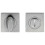 Loops Bathroom Thumbturn Lock and Release Handle Square Rose Satin Chrome 3