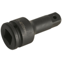 100mm Steel Impact Extension Bar - 3/4" Sq Drive - Spring-Ball Socket Retainer
