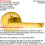 Loops Door Handle & Latch Pack Brass Victorian Scroll Straight Screwless Round Rose 2