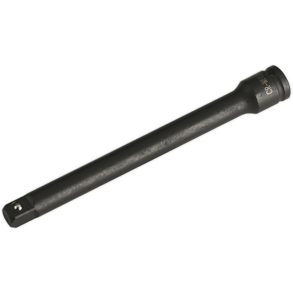 150mm Steel Impact Extension Bar - 3/8" Sq Drive - Spring-Ball Socket Retainer