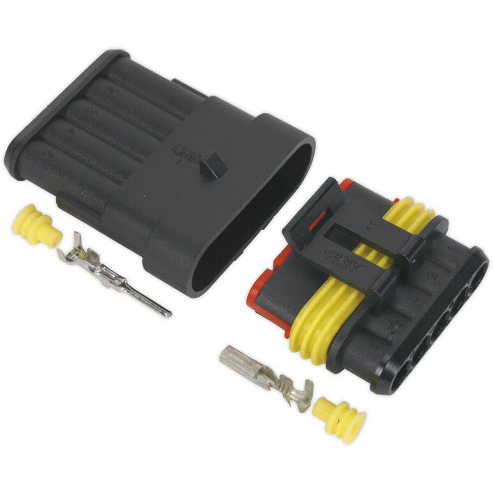 Superseal 5-Way Male & Female Connector - Housing Terminals & Seals - Waterproof