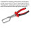Loops Fuel Feed Pipe Pliers - Filter Replacement Tool - Quick Connect Lug Compression 2