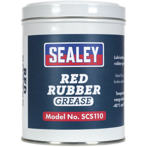 Loops 500g Red Rubber Grease Tin - Ideal for Brake Assemblies - Lubricating Grease 2