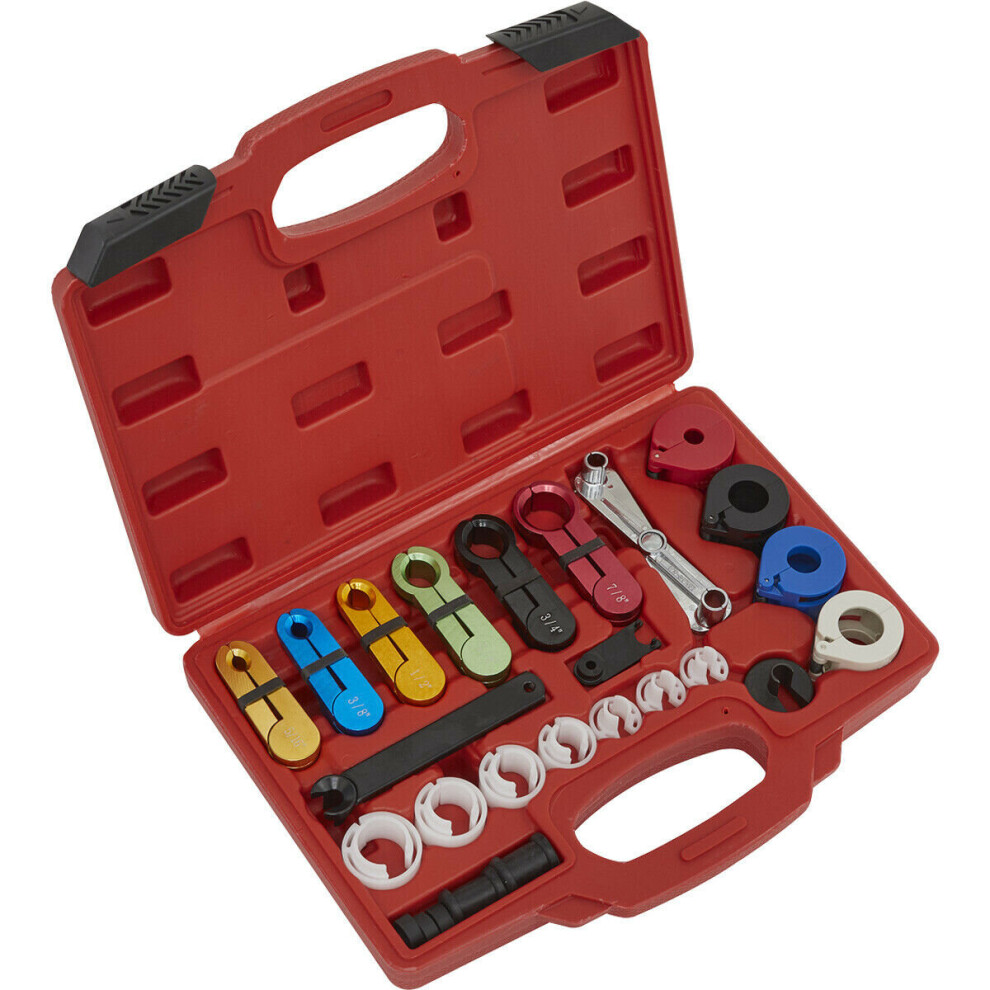 21 Piece Fuel & Air Conditioning Disconnection Tool Kit - Air Hose & Fuel Lines