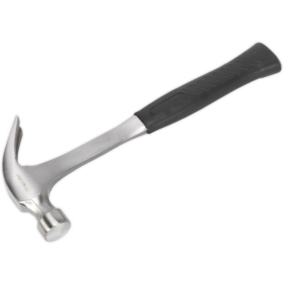 Loops 16Oz One-Piece Claw Hammer - Drop Forged Steel - Rubber Grip - Diy Nail Remover