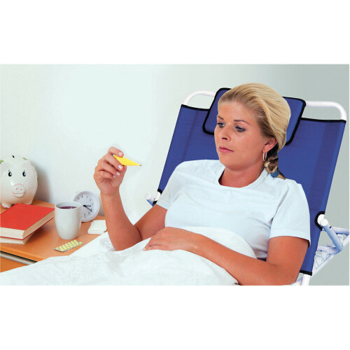 Loops Adjustable Bed Back Rest - Blue Canvas Back Support - 5 Different Angles 1
