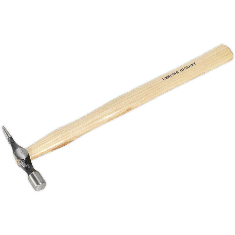 4oz Cross Pein Pin Hammer - Hickory Wooden Shaft - Drop Forged Carbon Steel Head