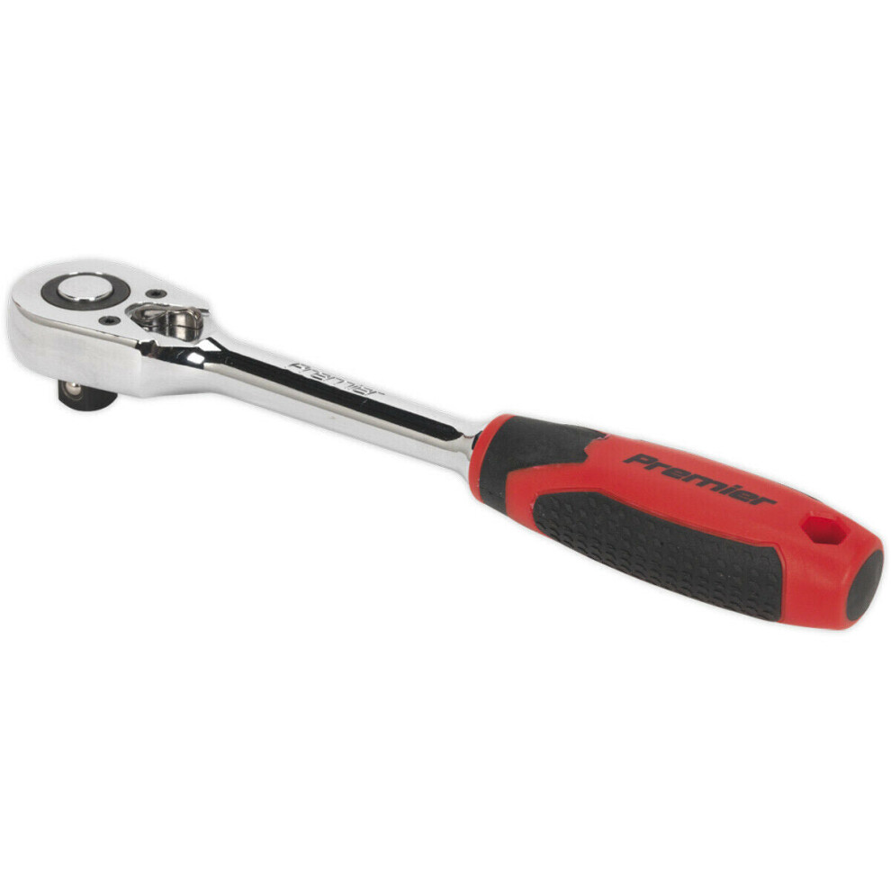 Loops Pear-Head Ratchet Wrench - 1/2" Sq Drive - Flip Reverse - 48-Tooth Ratchet
