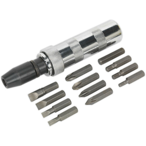 Loops 15 PACK Handheld Impact Driver Set - Manual Tight Screw Remover Hammer Strike