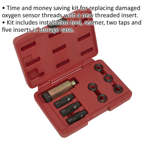 Loops Oxygen Sensor Thread Repair Kit - M18 x 1.5mm Insert Thread - Installation Tool 1