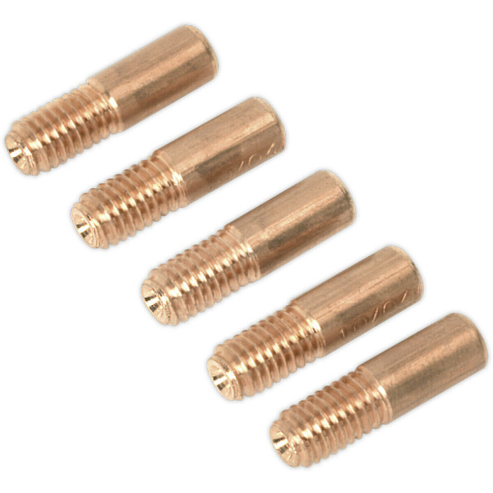 5 Pack 1Mm Contact Tip - Suitable For Gasless Mig Welders - Mb14 Torch Tip 5056581934444