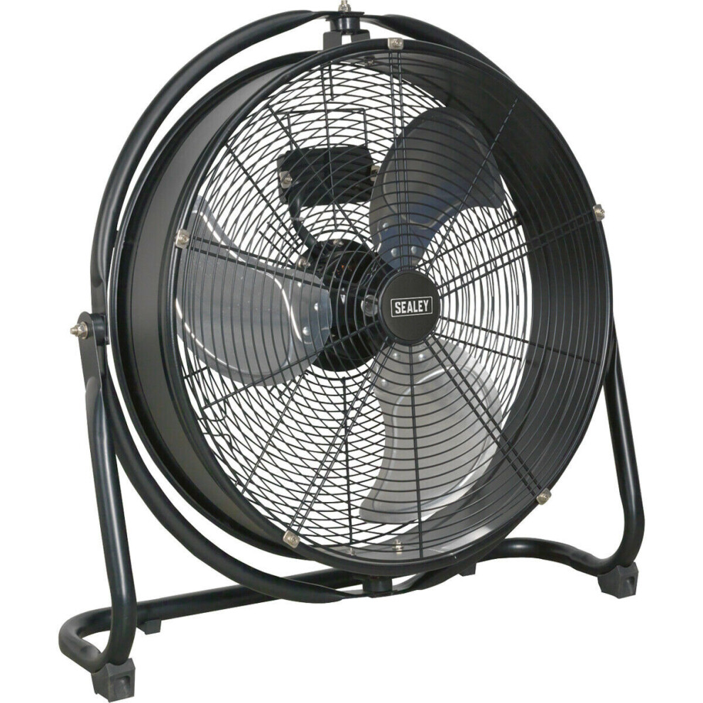 20" Industrial High Velocity Orbital Drum Fan - 3 Speed  - 360 Degree Tilt