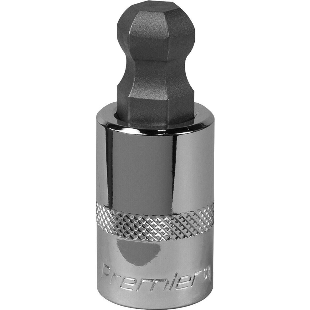 14Mm Ball-End Hex Socket Bit - 1/2" Square Drive - Chrome Vanadium Wrench Socket 5056581911544