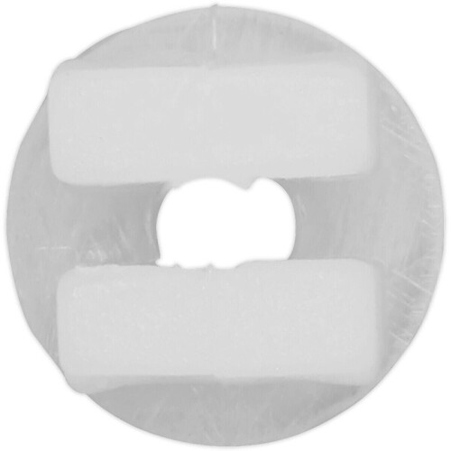 Loops 20 PACK White Locking Nut Trim Clip - 10mm x 10mm - Universal Vehicle Fitting 2