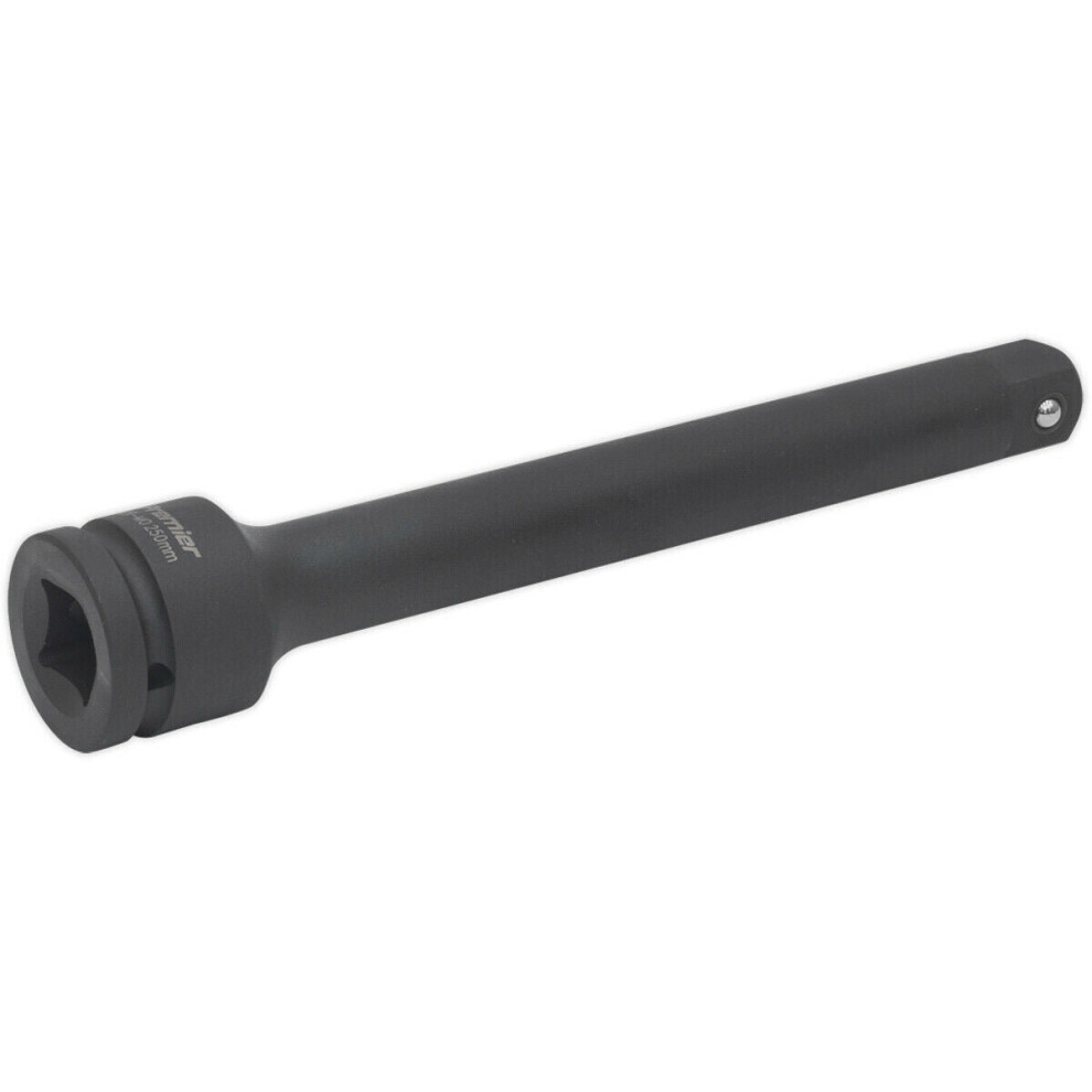 Loops 250Mm Steel Impact Extension Bar - 3/4" Sq Drive - Spring-Ball Socket Retainer