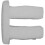 Loops 20 PACK White Locking Nut Trim Clip - 10mm x 10mm - Universal Vehicle Fitting 4