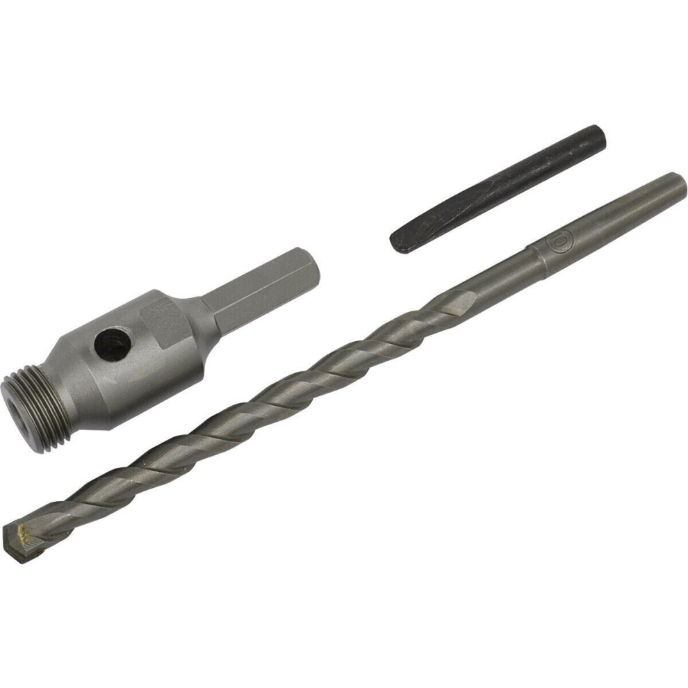 Loops Standard Hex Adaptor Kit - Includes Drift Key And Pilot Rod - Hole Saw Drill Set