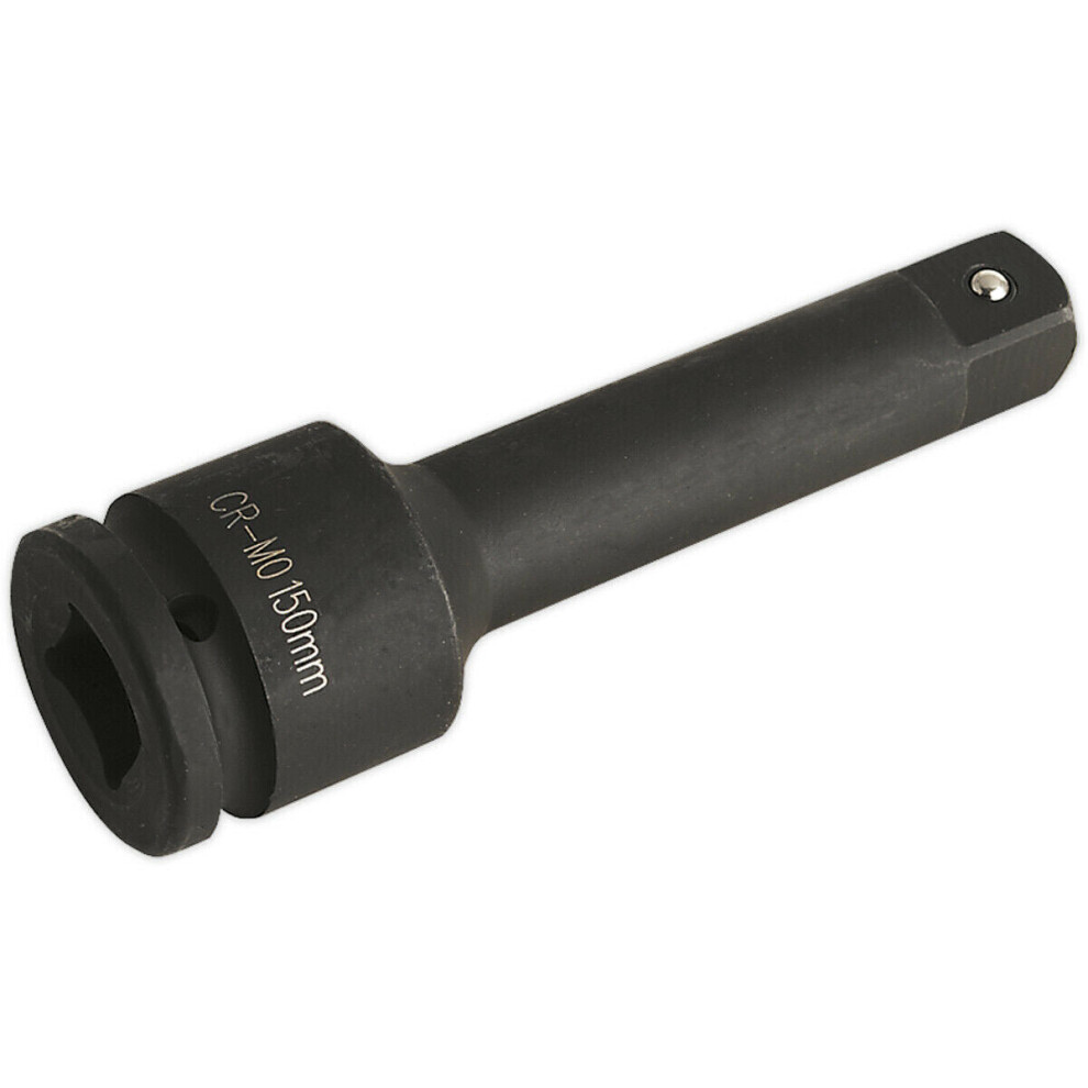 Loops 150Mm Steel Impact Extension Bar - 3/4" Sq Drive - Spring-Ball Socket Retainer