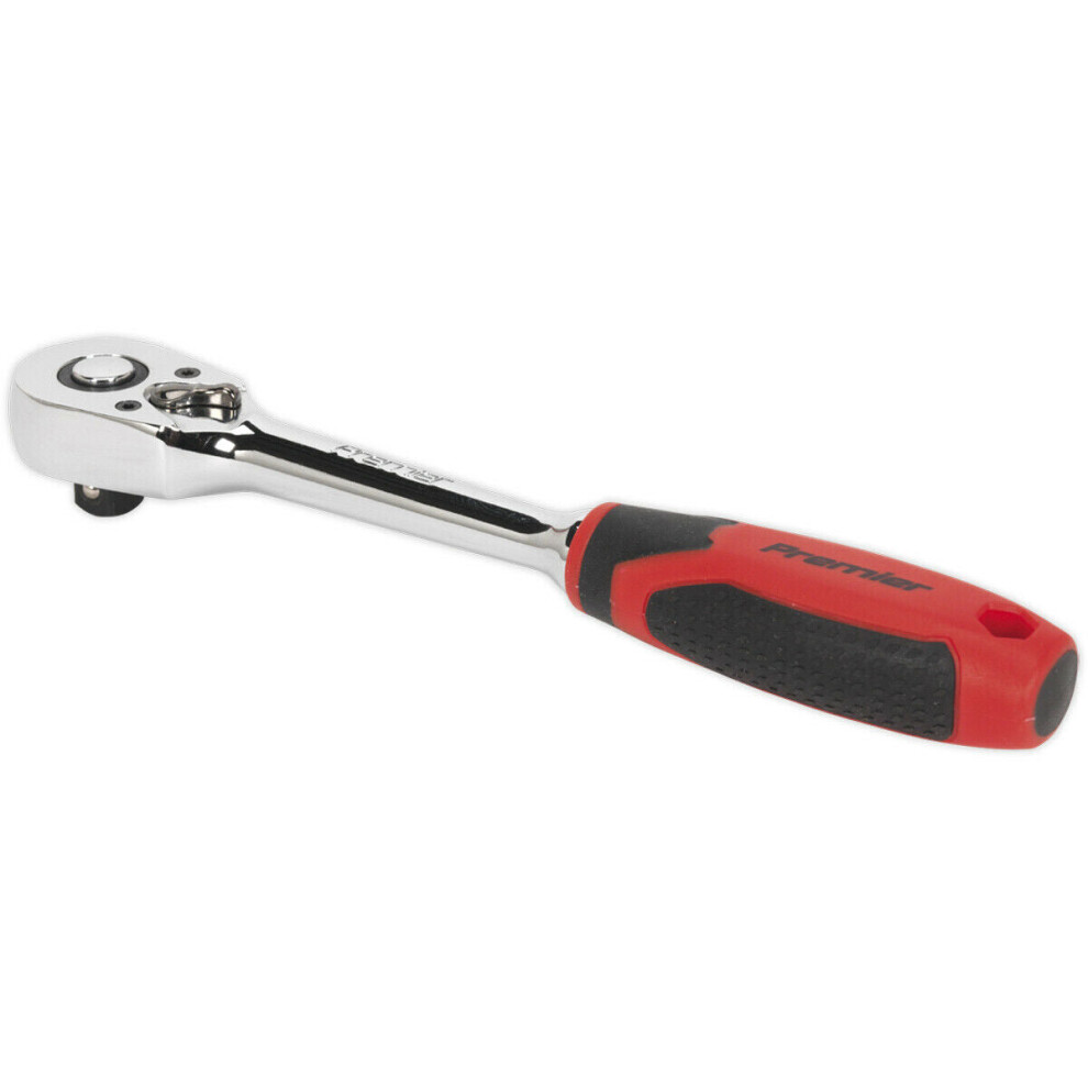 Loops Pear-Head Ratchet Wrench - 3/8" Sq Drive - Flip Reverse - 48-Tooth Ratchet