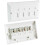 Loops Quad & 4x Single CAT6 Wall Face Plates 4 Port RJ45 Ethernet Network Data Socket 2