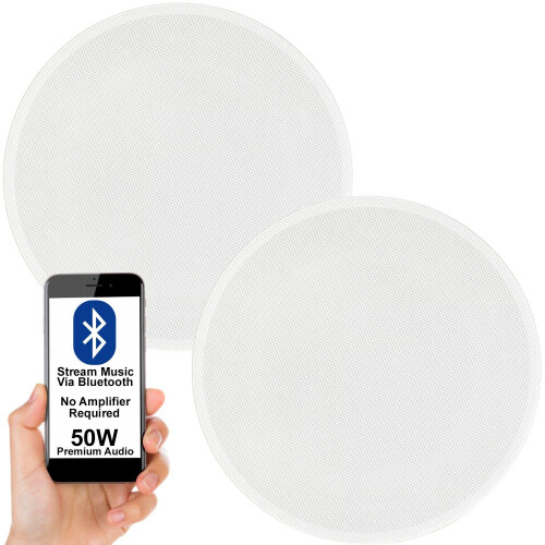 Loops Active Bluetooth Ceiling Speaker Kit 50W Wireless Audio HiFi Streaming System 1