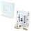 Loops Quad & 4x Single CAT6 Wall Face Plates 4 Port RJ45 Ethernet Network Data Socket 3