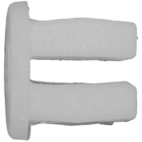 Loops 20 PACK White Locking Nut Trim Clip - 10mm x 10mm - Universal Vehicle Fitting